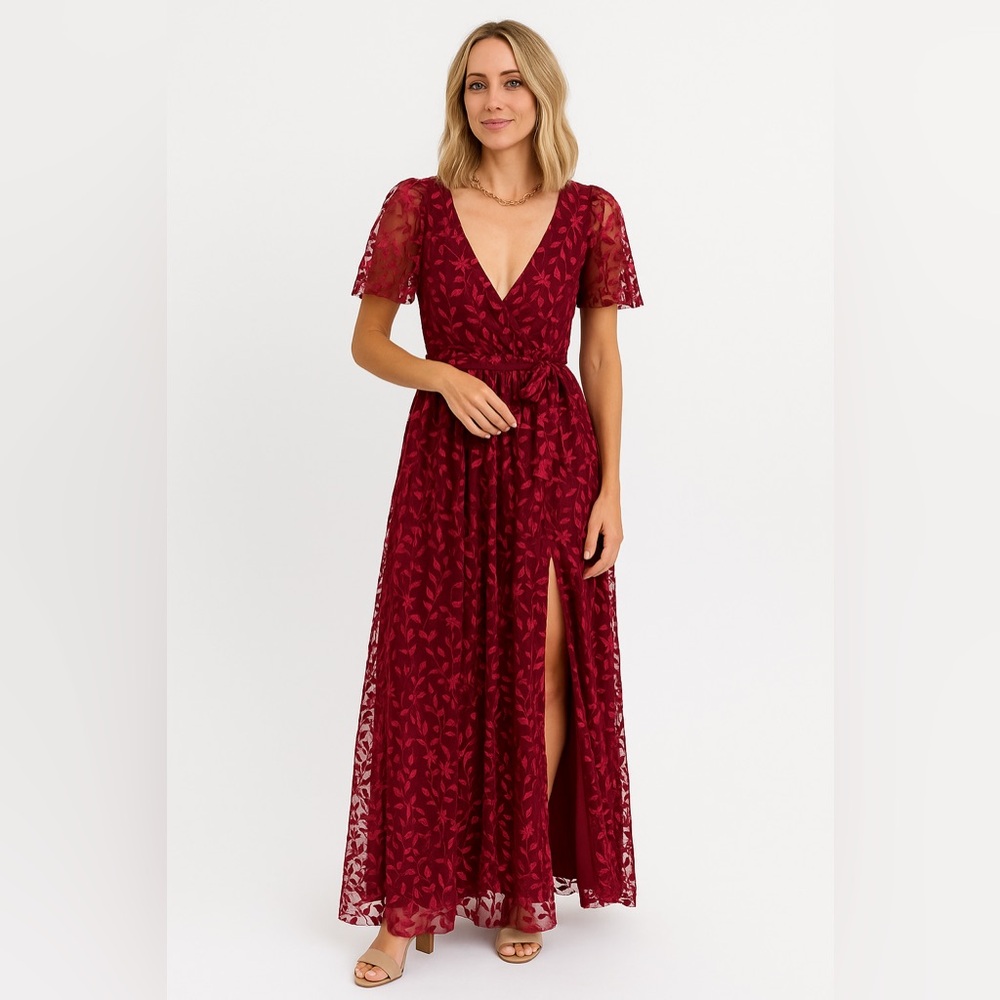 Large Baltic Born Mulberry Marseille Embossed Maxi Dress